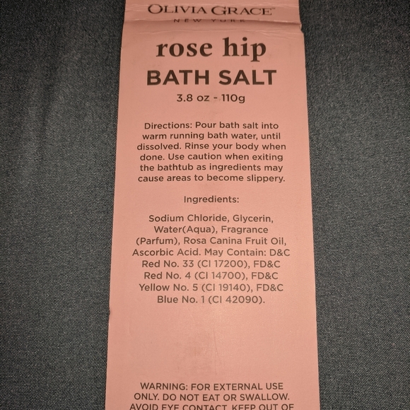 NEW Rose Hip Bath Salt Tubes (Set Of 2) - Picture 7 of 7